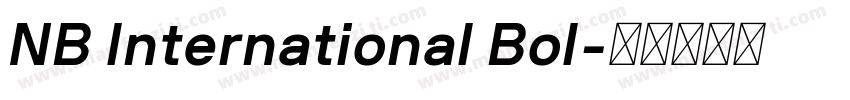 NB International Bol字体转换